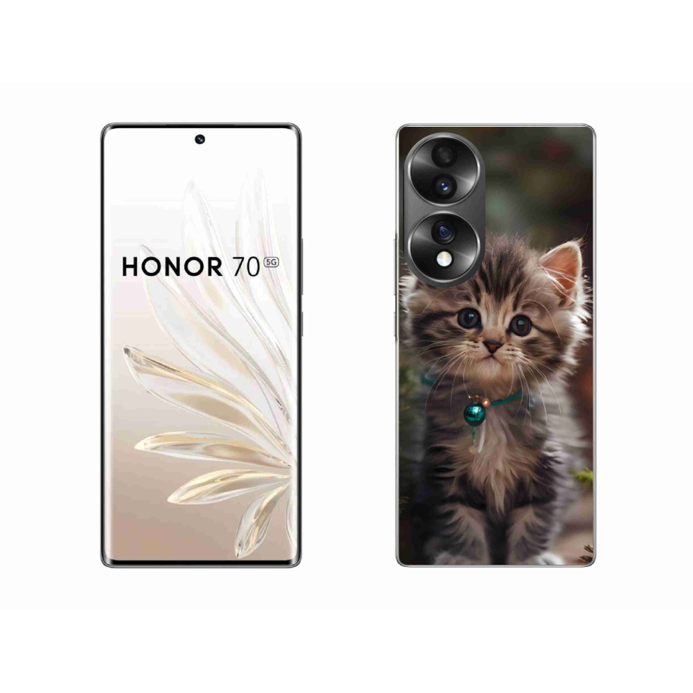 Gélový kryt mmCase na Honor 70 - roztomilé mačiatko 11