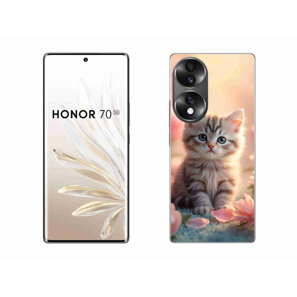Gélový kryt mmCase na Honor 70 - roztomilé mačiatko 8