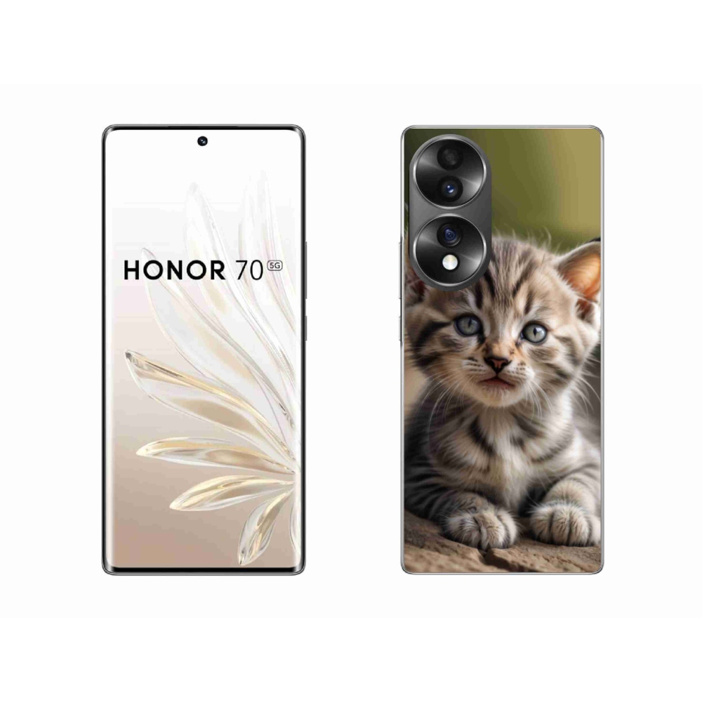 Gélový kryt mmCase na Honor 70 - roztomilé mačiatko 9