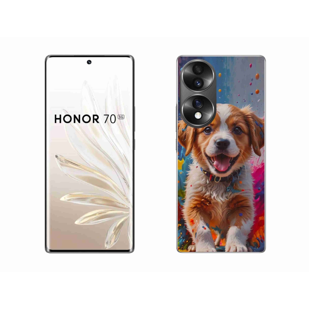 Gélový kryt mmCase na Honor 70 - roztomilé šteňa 3