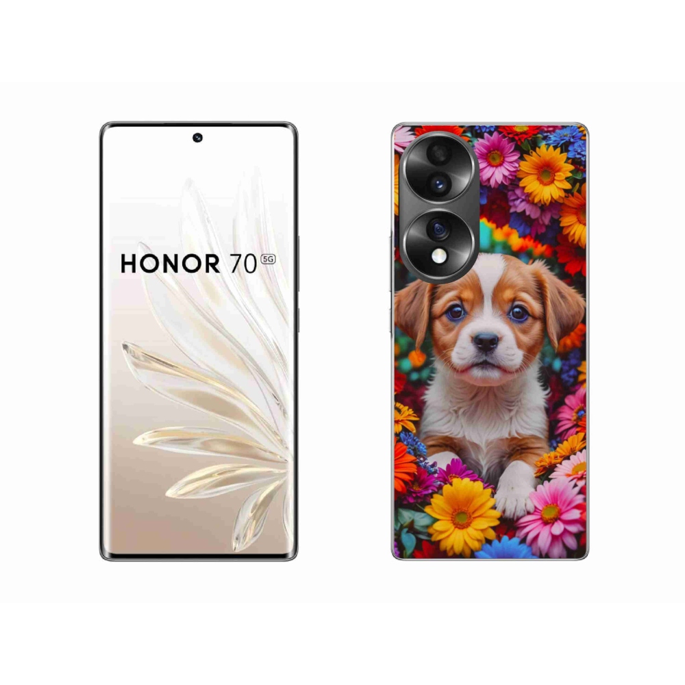 Gélový kryt mmCase na Honor 70 - roztomilé šteňa