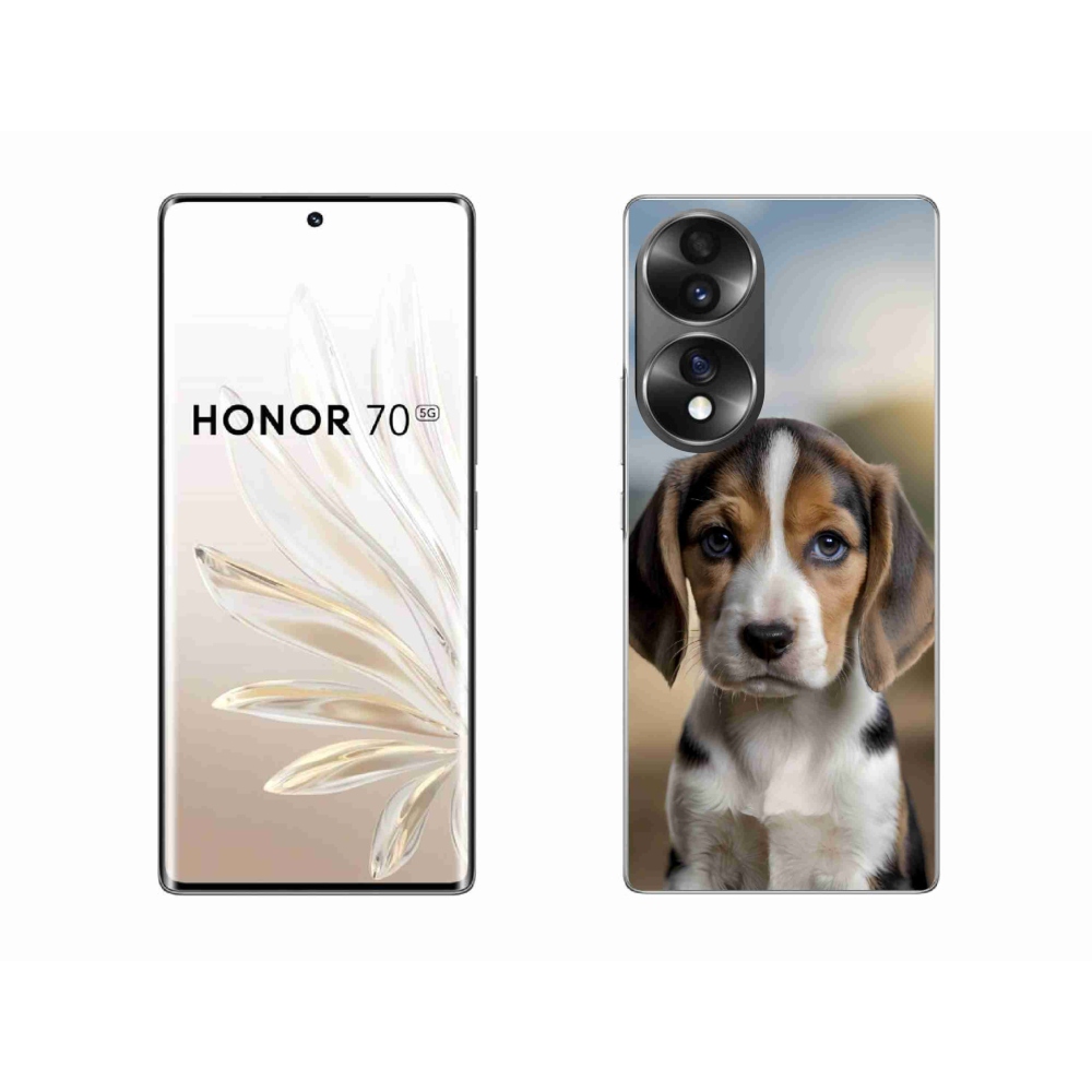 Gélový kryt mmCase na Honor 70 - roztomilý bígl