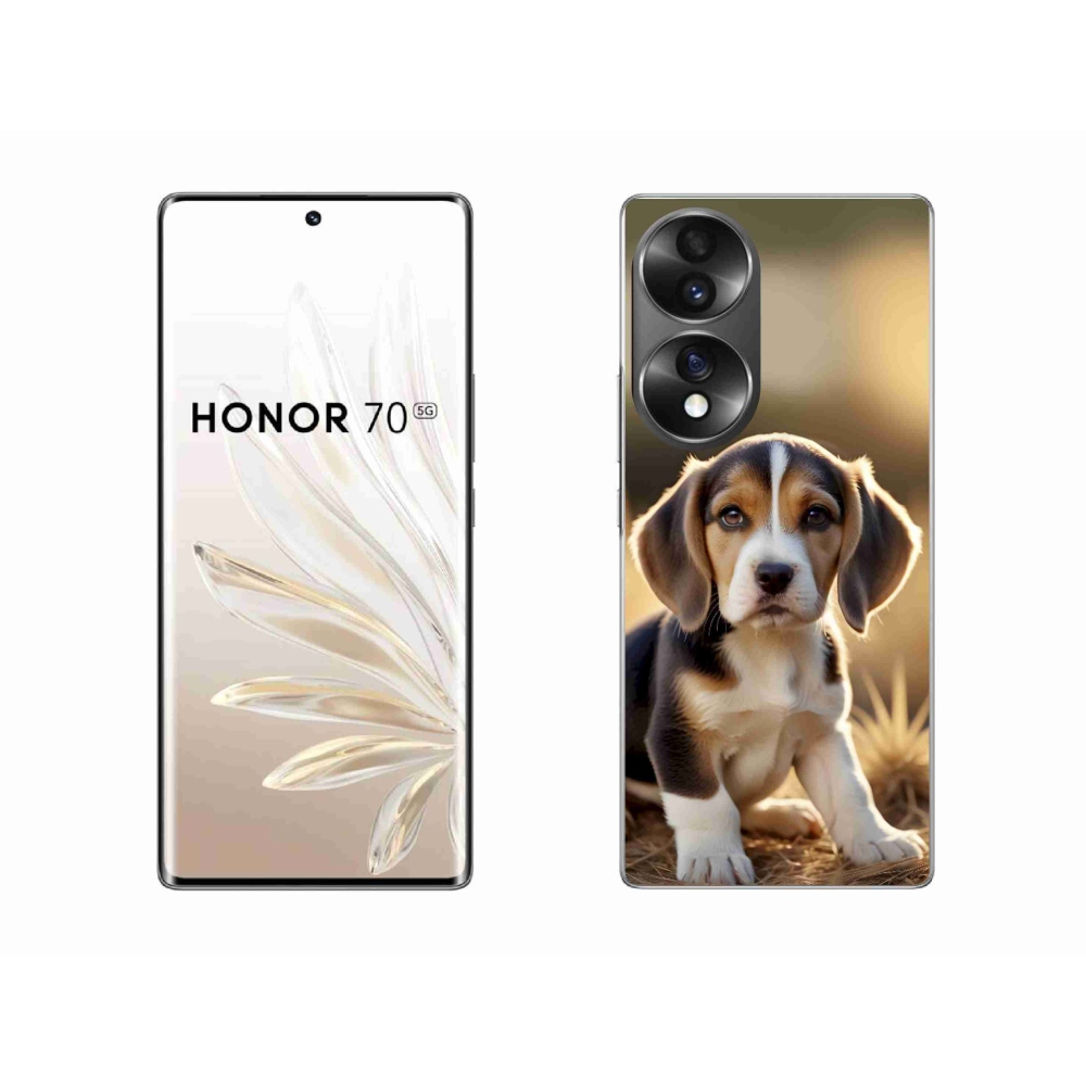 Gélový kryt mmCase na Honor 70 - roztomilý bígl