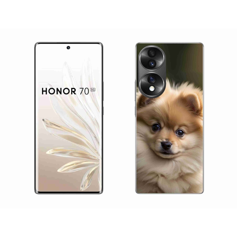 Gélový kryt mmCase na Honor 70 - roztomilý pomeranian 2