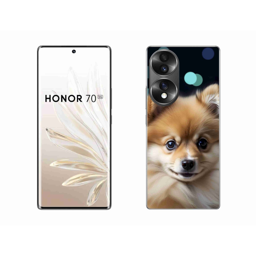 Gélový kryt mmCase na Honor 70 - roztomilý pomeranian