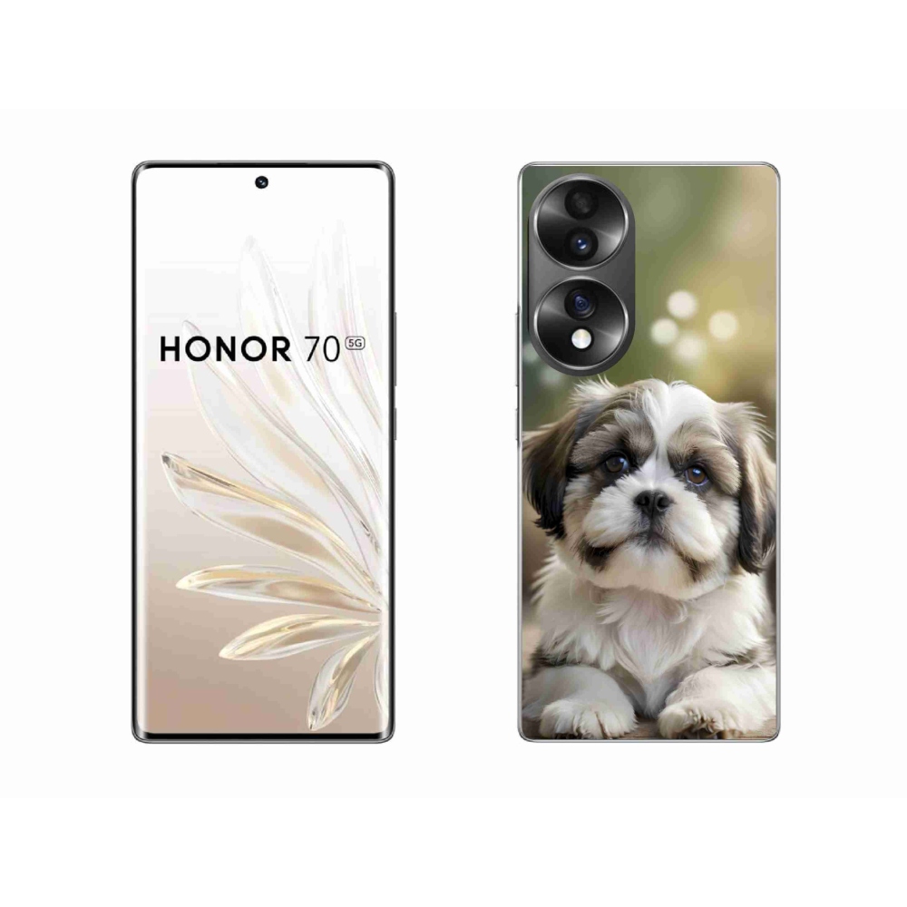 Gélový kryt mmCase na Honor 70 - roztomilý shih-tzu