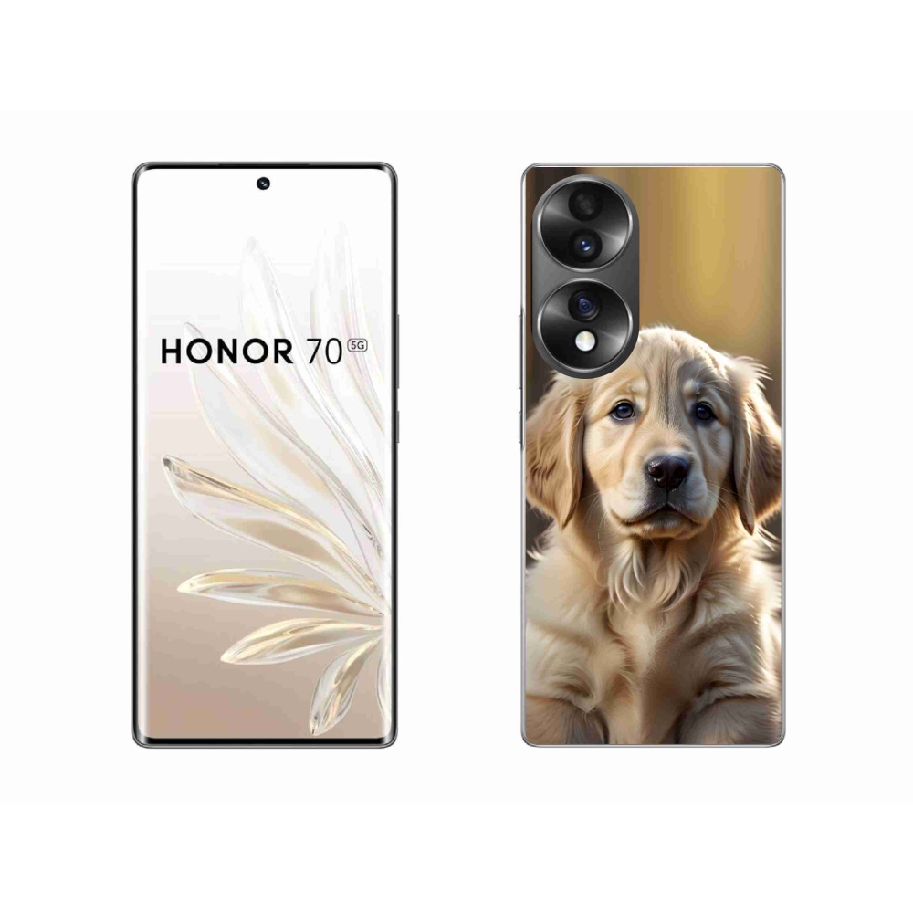 Gélový kryt mmCase na Honor 70 - roztomilý zlatý retriever