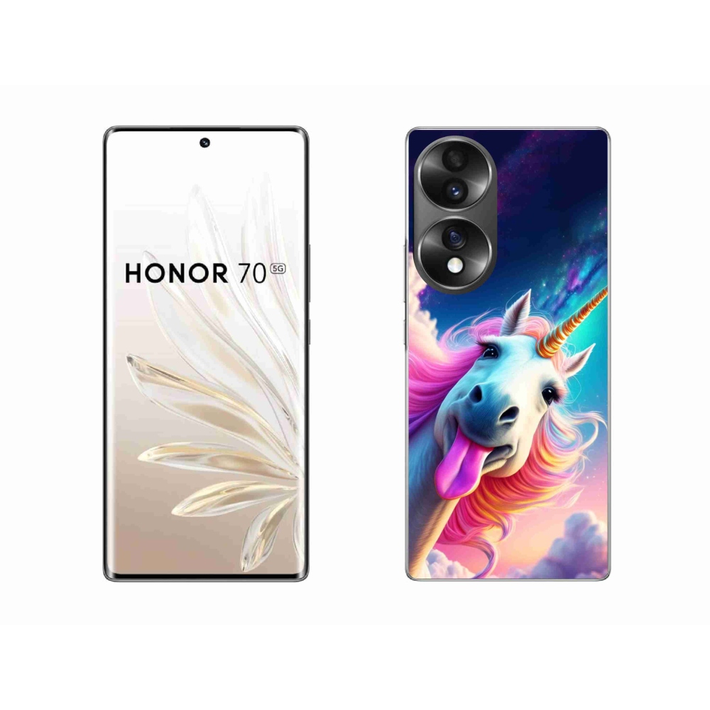 Gélový kryt mmCase na Honor 70 - šialený jednorožec