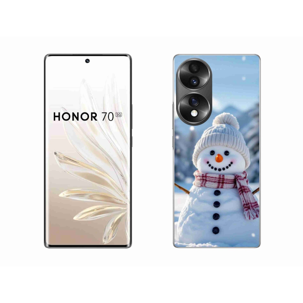 Gélový kryt mmCase na Honor 70 - snehuliak 3