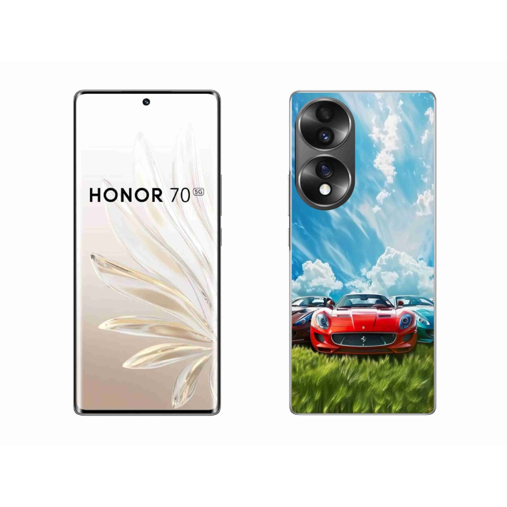 Gélový kryt mmCase na Honor 70 - športové vozidlá