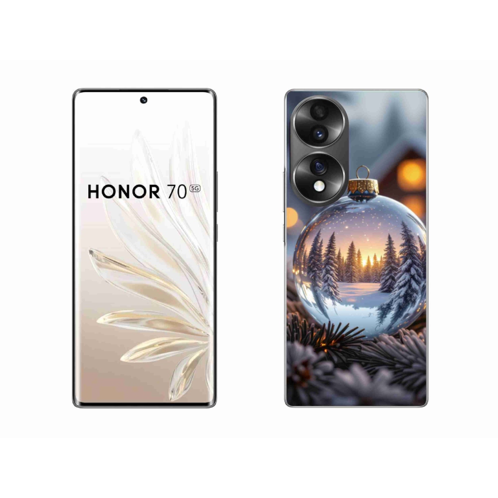 Gélový kryt mmCase na Honor 70 - vianočná ozdoba