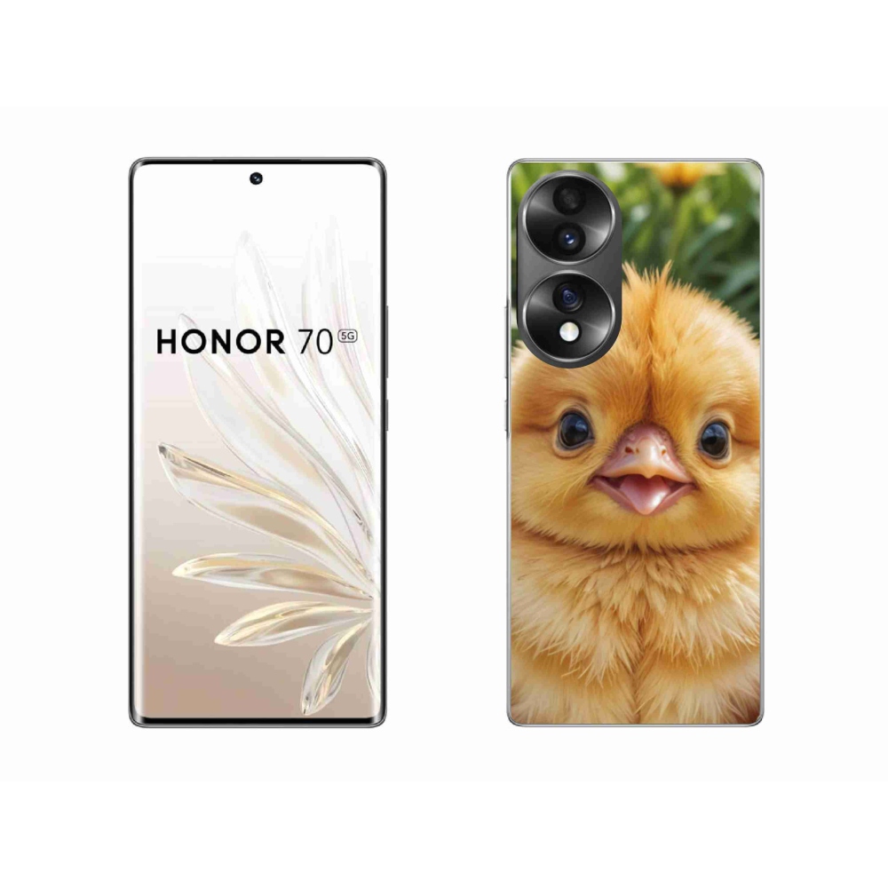 Gélový kryt mmCase na Honor 70 - veselé kuriatko