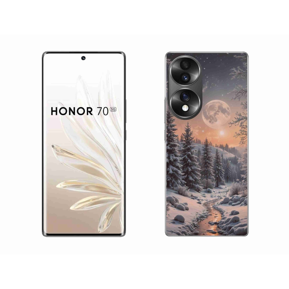 Gélový kryt mmCase na Honor 70 - zimná krajina 2