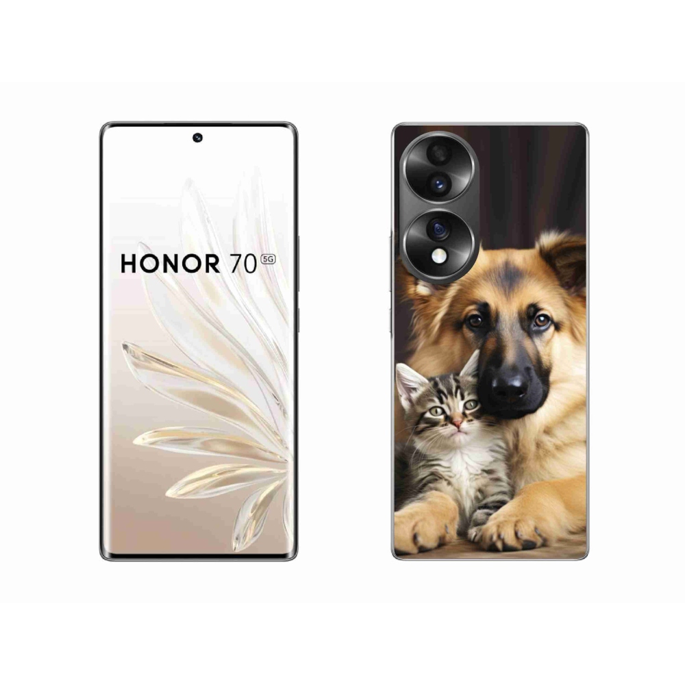 Gélový kryt mmCase na Honor 70 - zvieracie priateľstvo