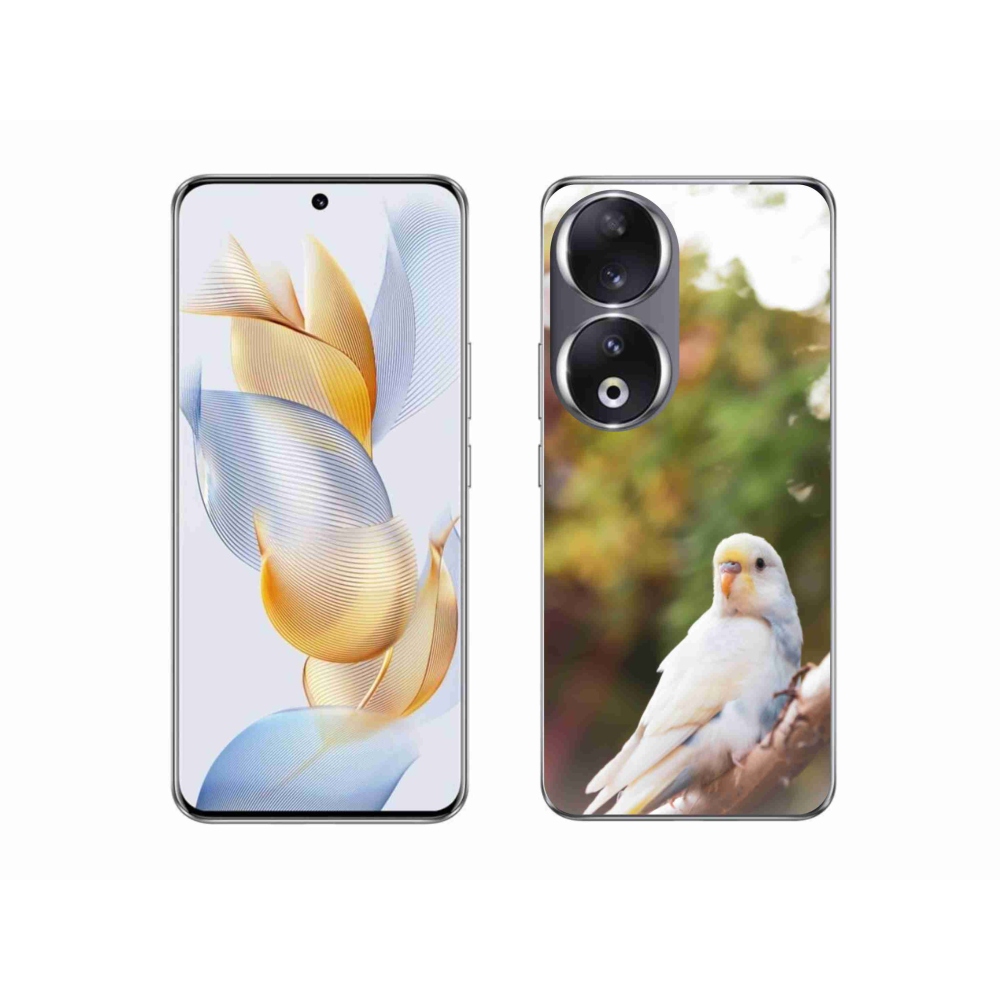 Gélový kryt mmCase na Honor 90 - andulka biela