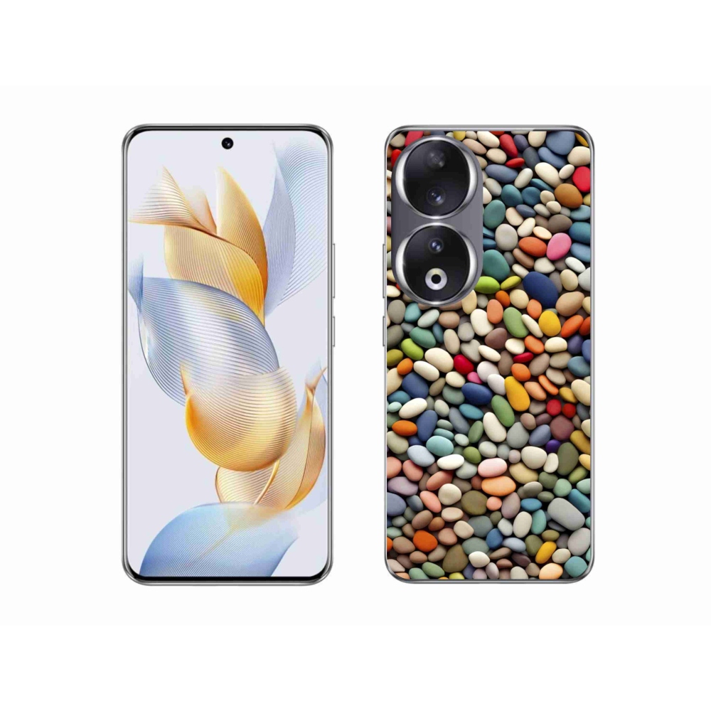 Gélový kryt mmCase na Honor 90 - farebné kamienky 2