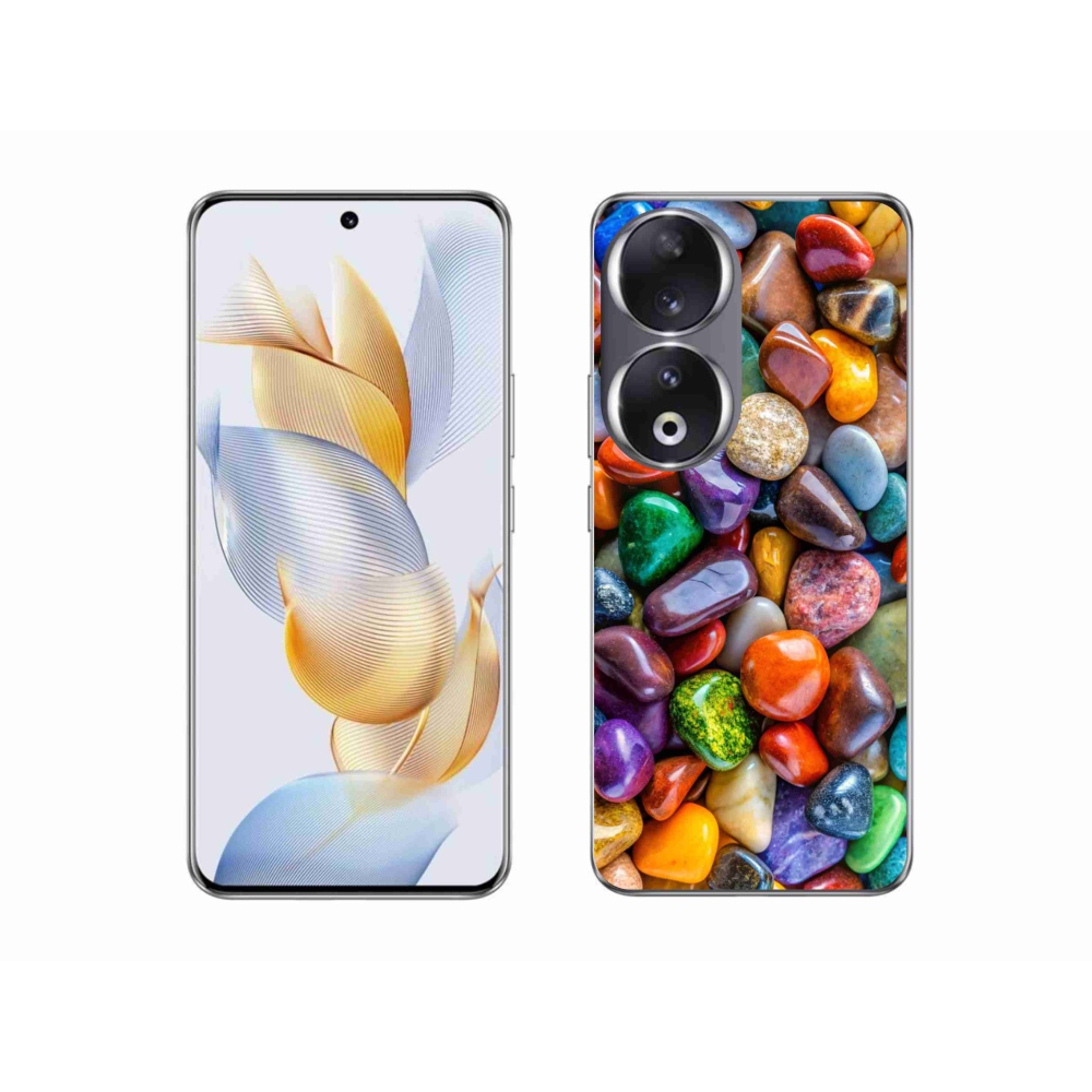 Gélový kryt mmCase na Honor 90 - farebné kamienky