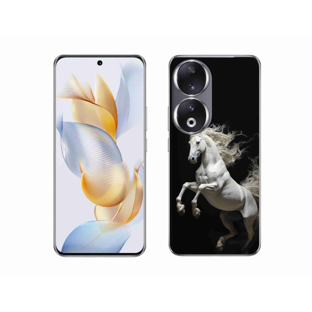 Gélový kryt mmCase na Honor 90 - biely kôň 4
