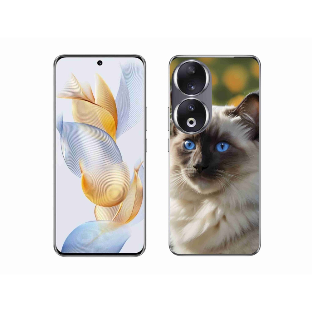 Gélový kryt mmCase na Honor 90 - biely ragdoll