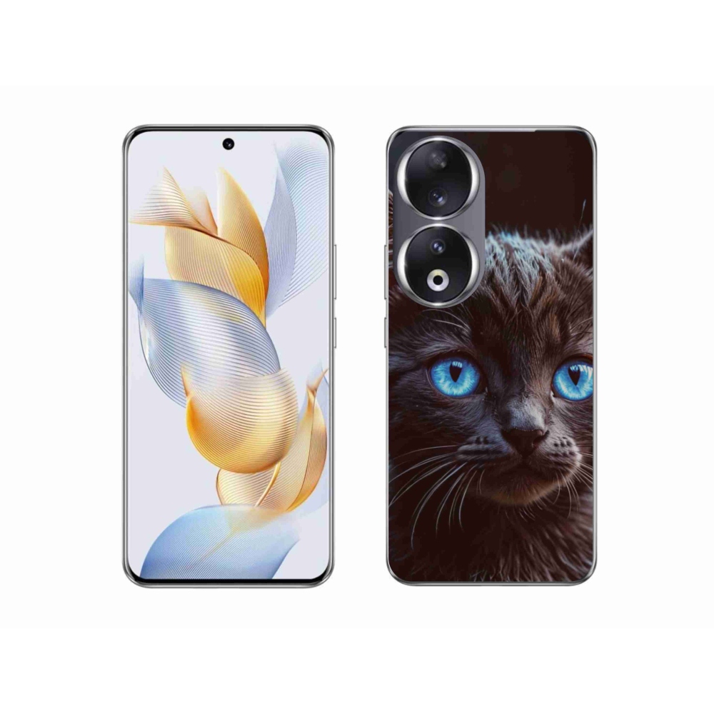 Gélový kryt mmCase na Honor 90 - čierne mačiatko 2