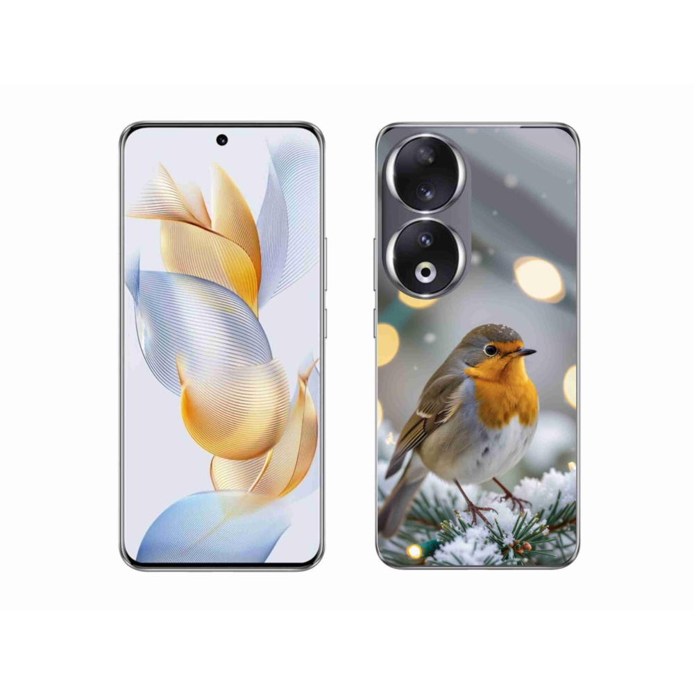 Gélový kryt mmCase na Honor 90 - červienka v zime