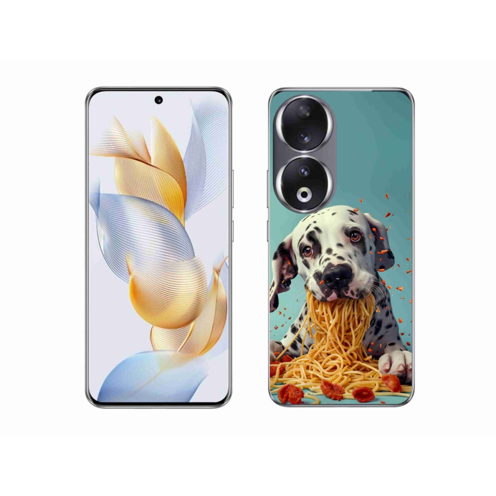 Gélový kryt mmCase na Honor 90 - dalmatín a špagety