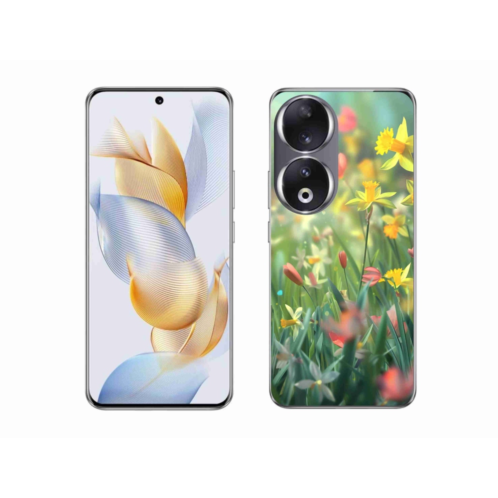 Gélový kryt mmCase na Honor 90 - jarné kvety