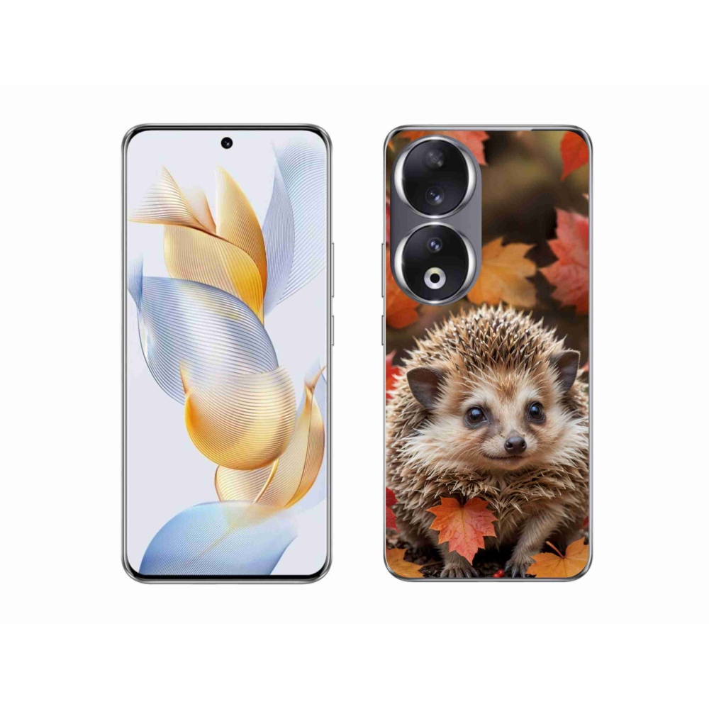 Gélový kryt mmCase na Honor 90 - ježko v lístí