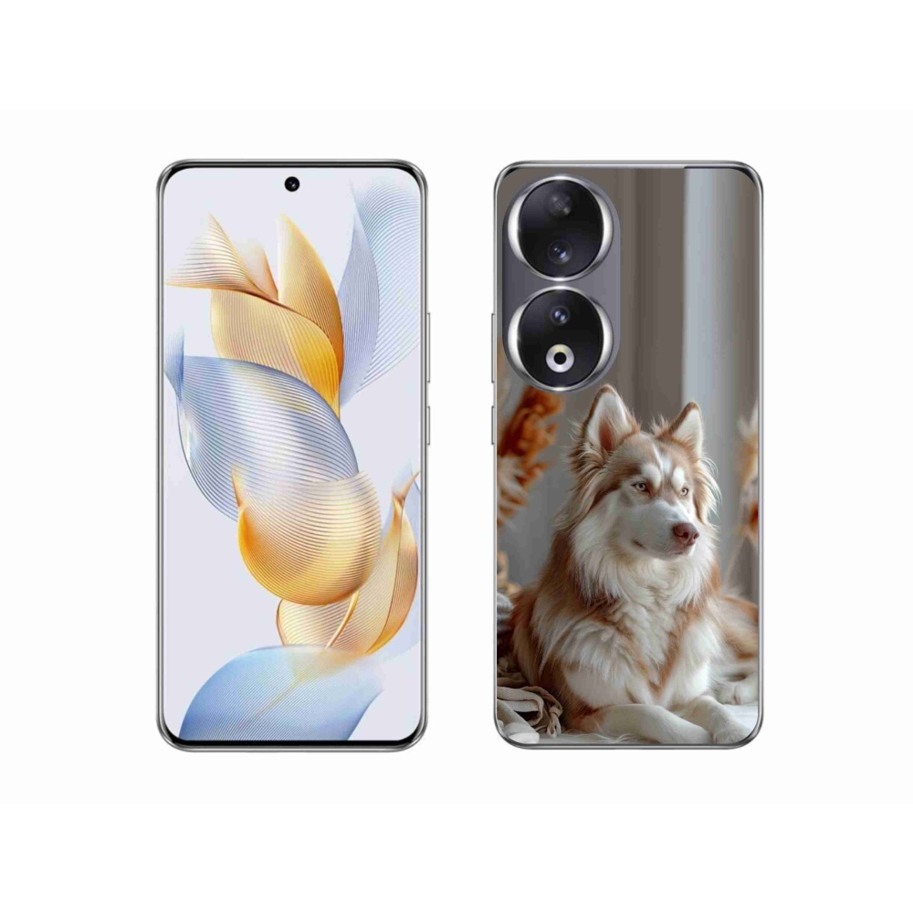 Gélový kryt mmCase na Honor 90 - pokojný sibírsky husky
