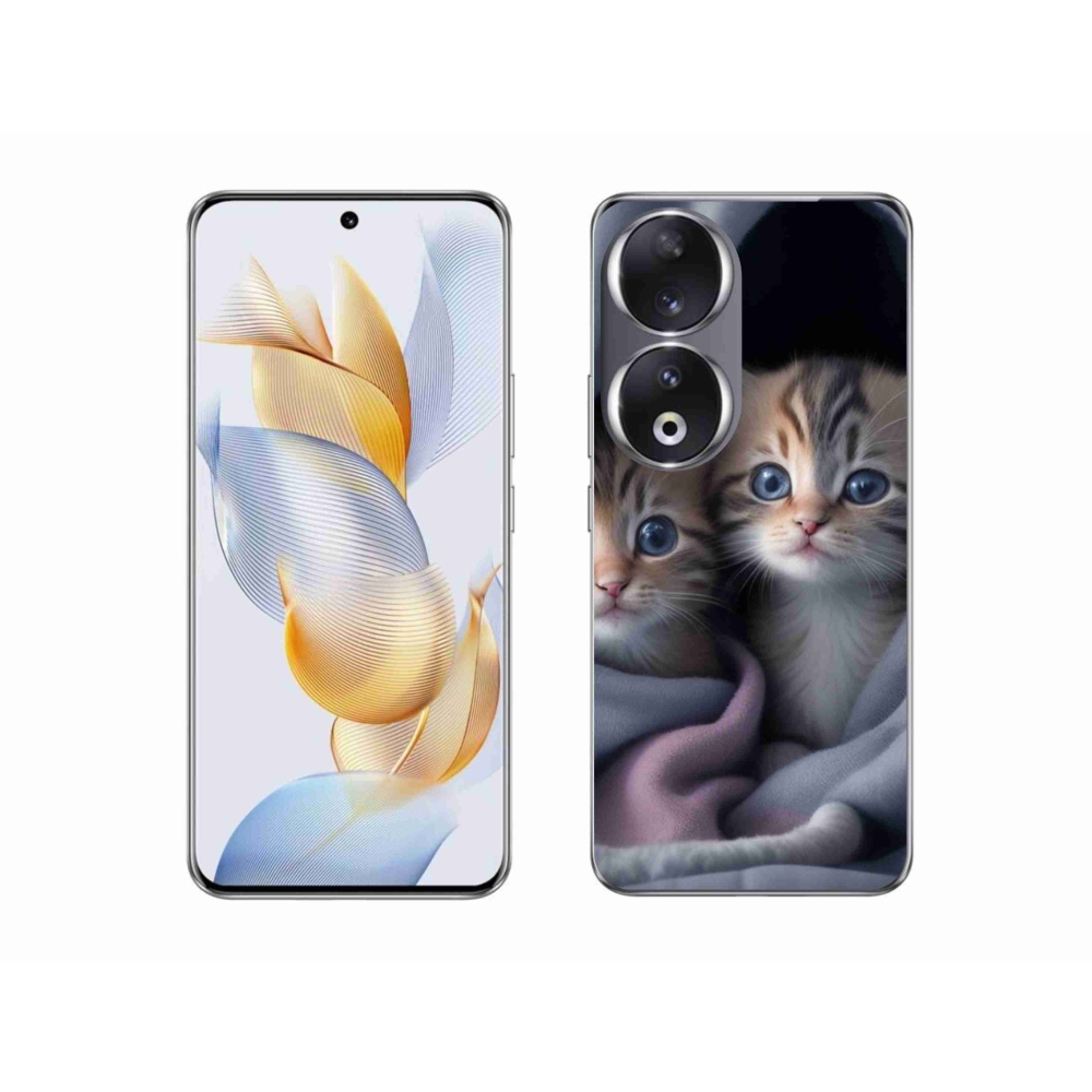 Gélový kryt mmCase na Honor 90 - mačacie duo 2