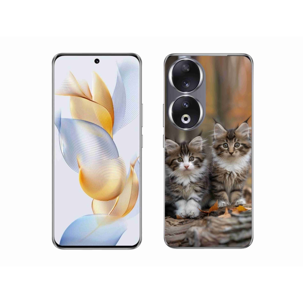 Gélový kryt mmCase na Honor 90 - mačacie duo 3