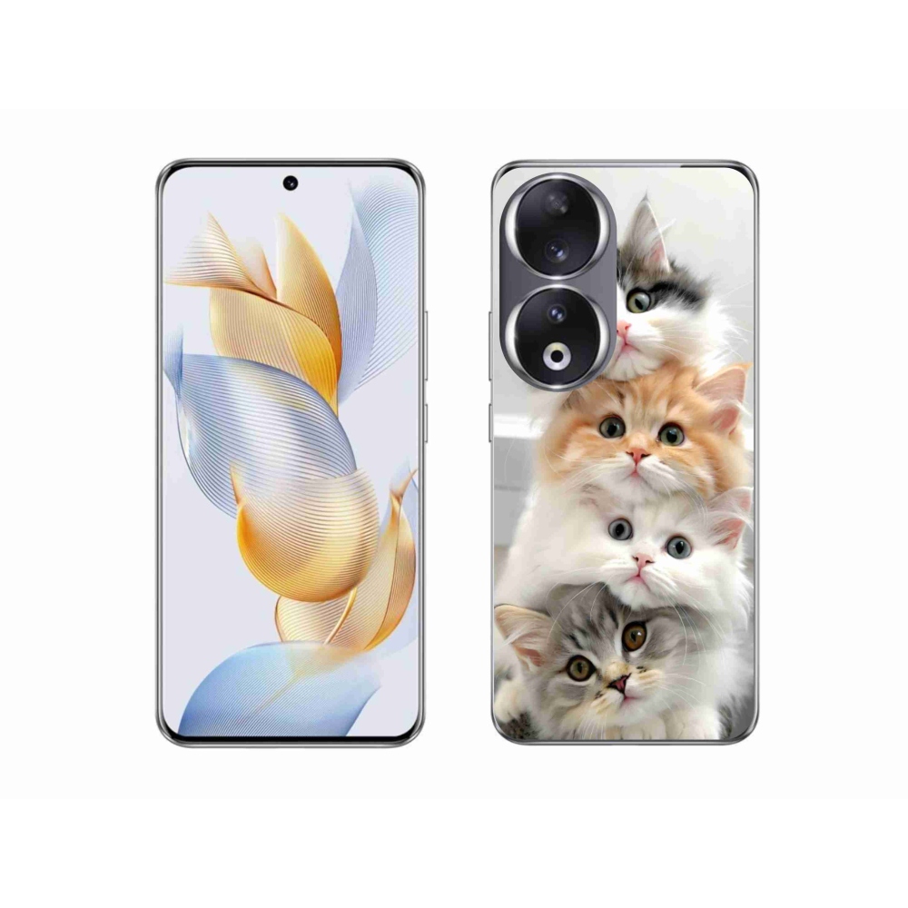 Gélový kryt mmCase na Honor 90 - mačacia partia