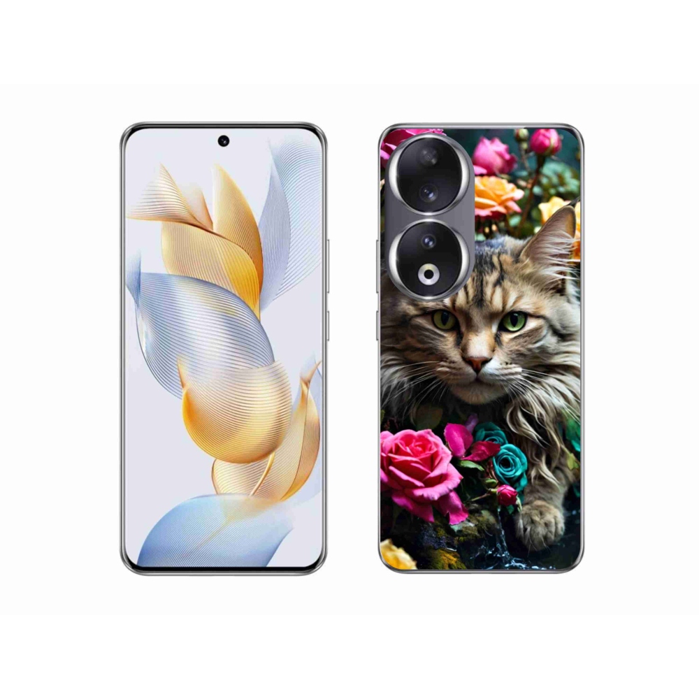 Gélový kryt mmCase na Honor 90 - mačacie pohľad 2