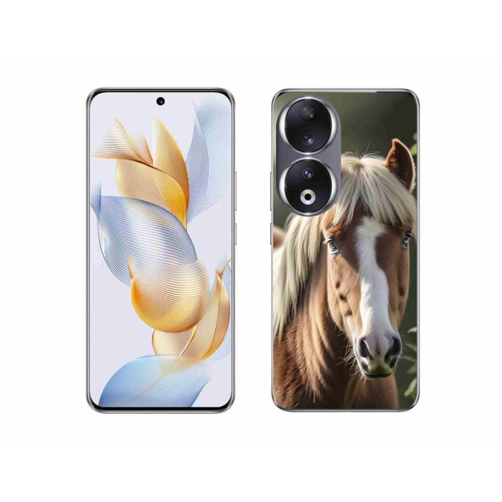 Gélový kryt mmCase na Honor 90 - kôň so svetlou hrivou