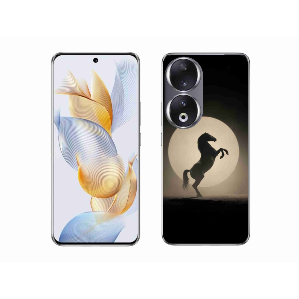 Gélový kryt mmCase na Honor 90 - kôň v siluete