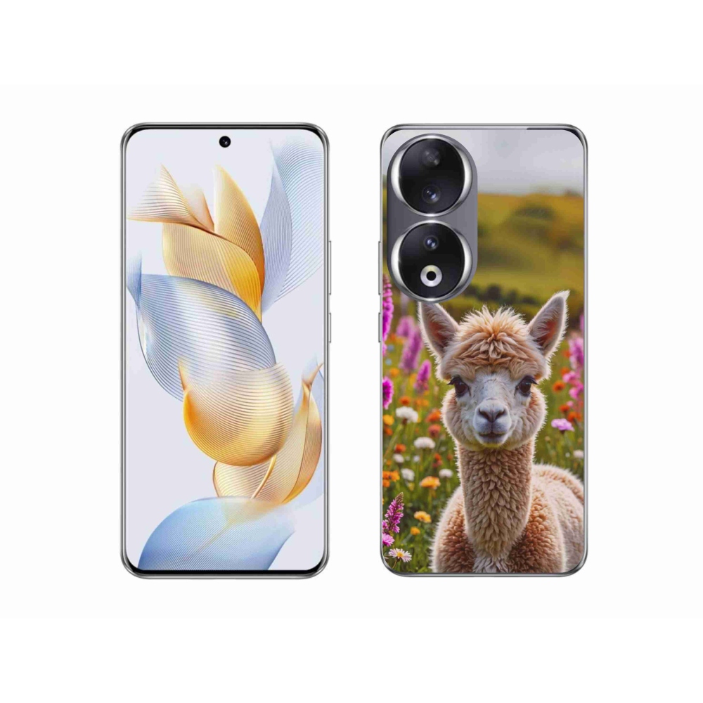 Gélový kryt mmCase na Honor 90 - lama na lúke