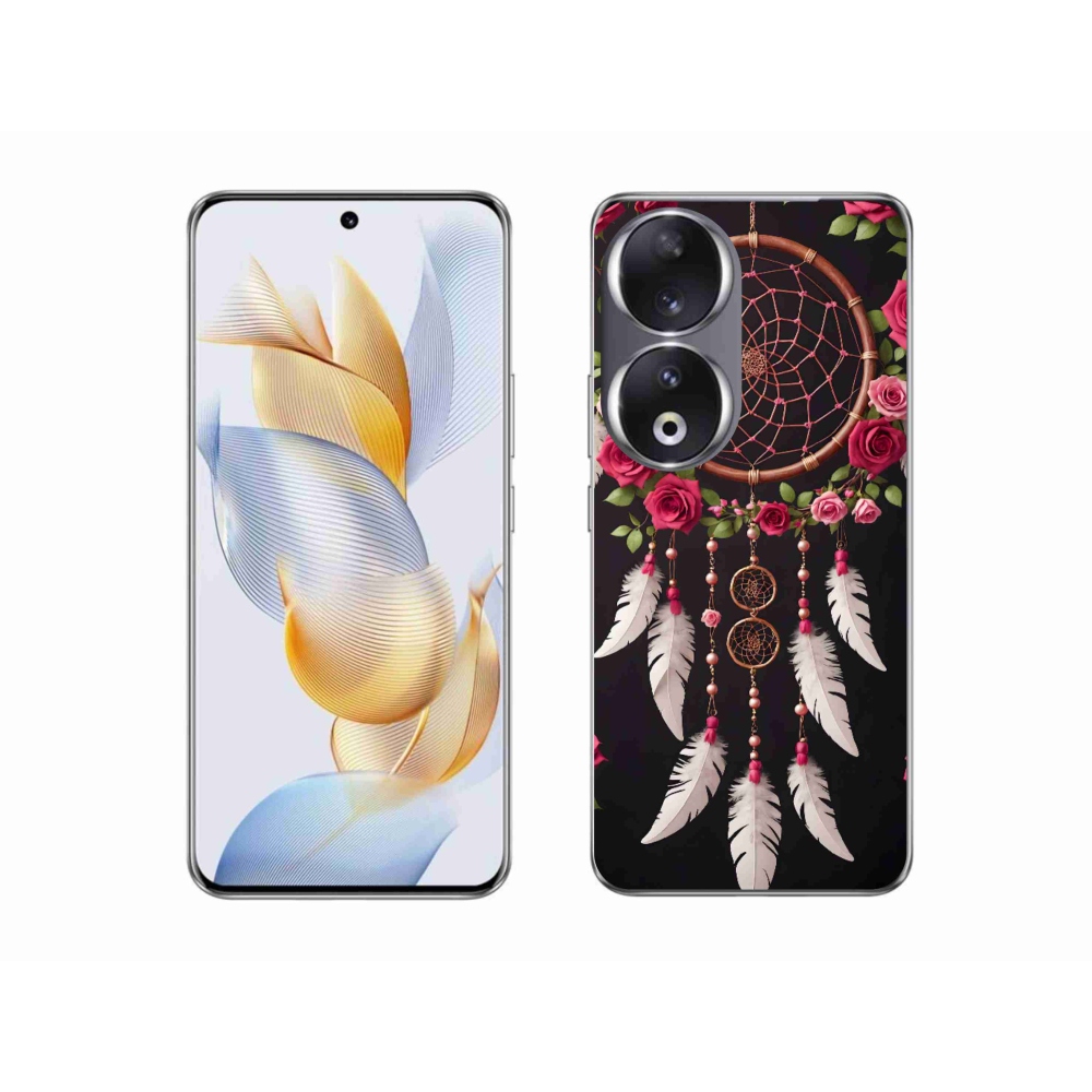 Gélový kryt mmCase na Honor 90 - lapač snov s ružami