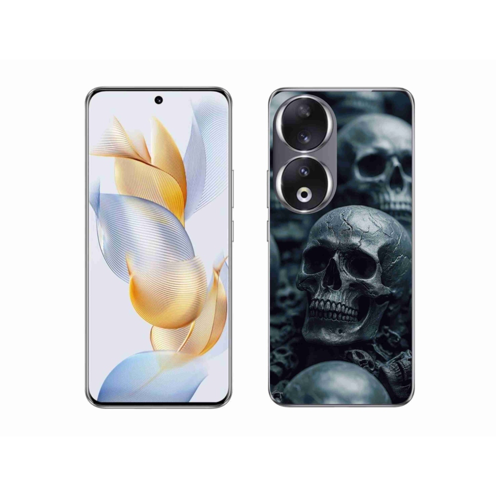 Gélový kryt mmCase na Honor 90 - lebka 2