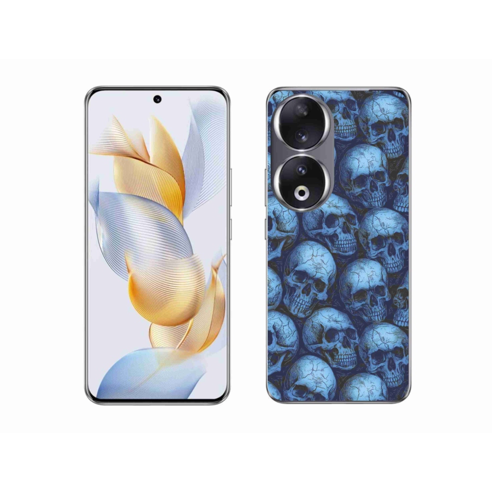 Gélový kryt mmCase na Honor 90 - lebky