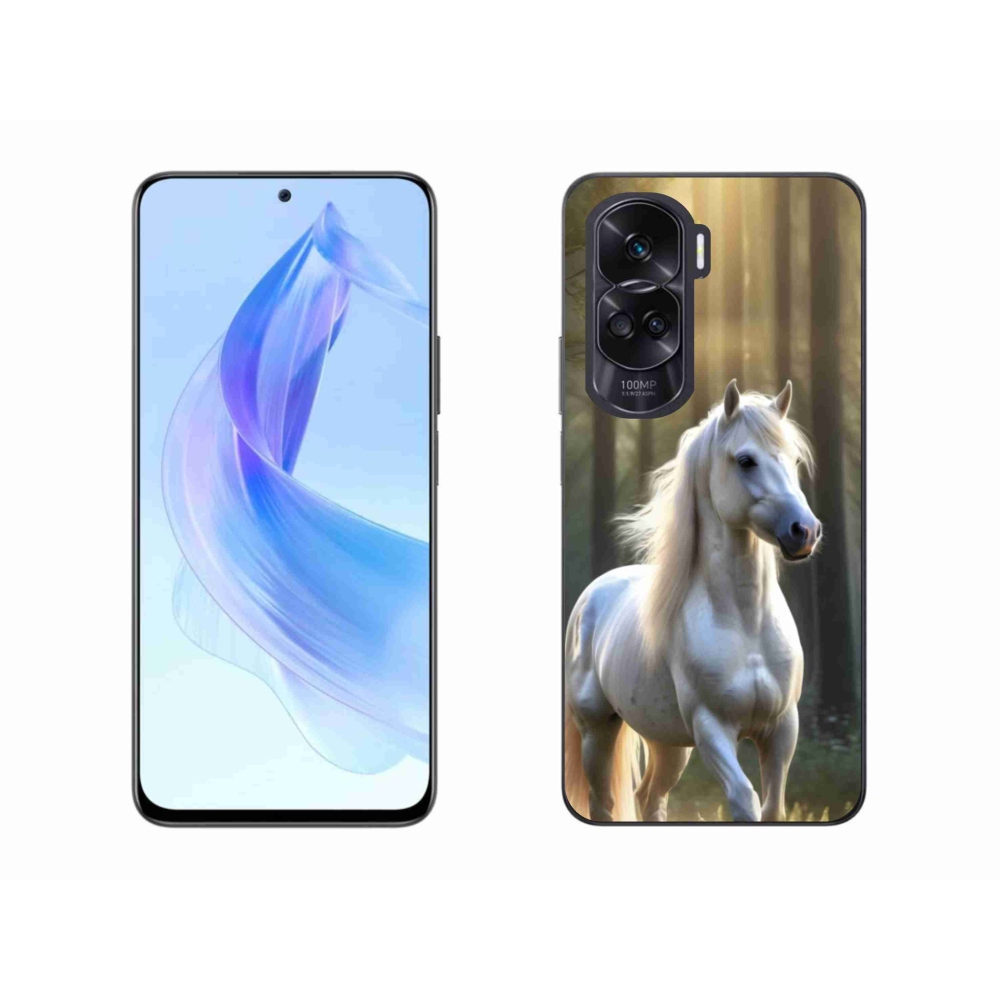 Gélový kryt mmCase na Honor 90 Lite - biely kôň 3