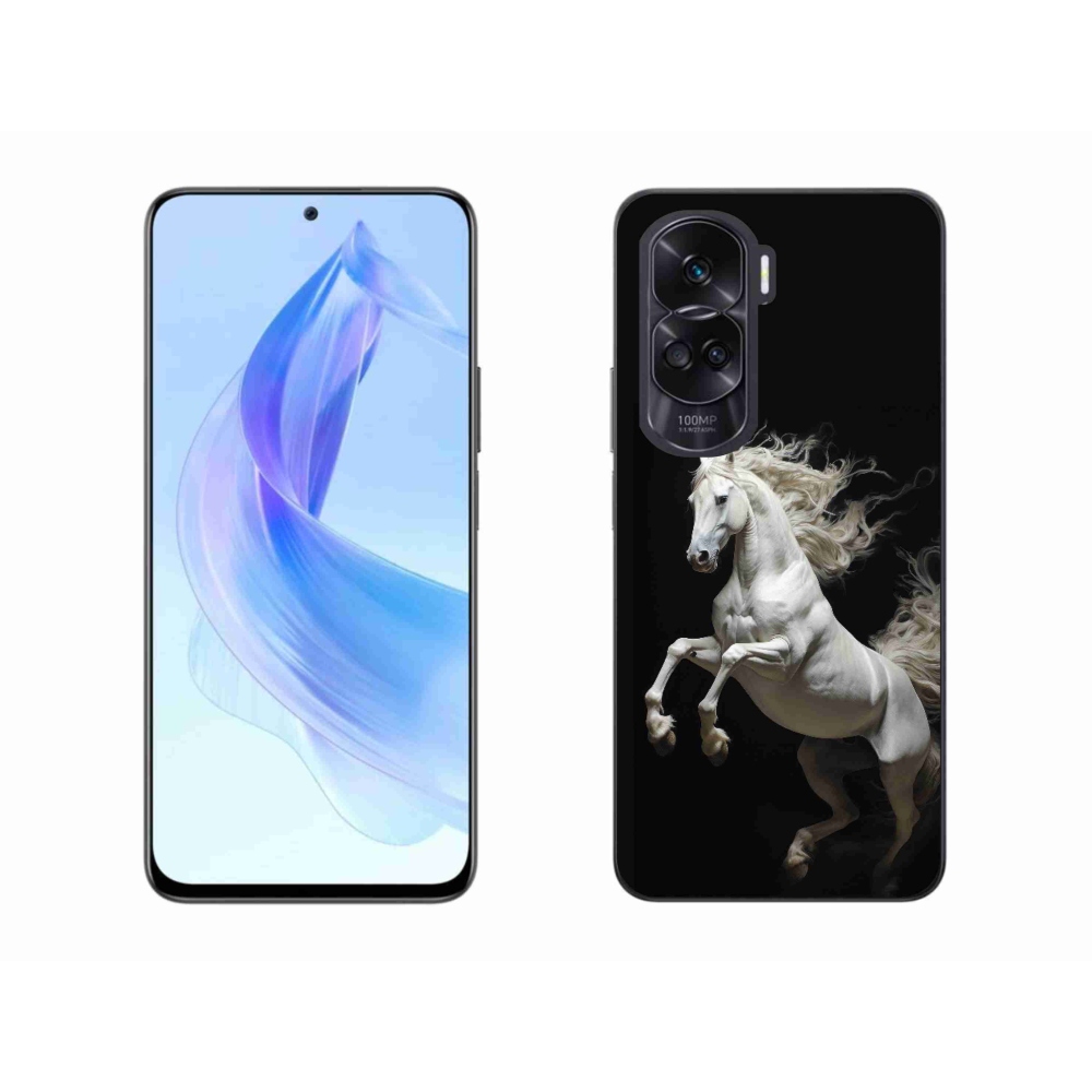 Gélový kryt mmCase na Honor 90 Lite - biely kôň 4