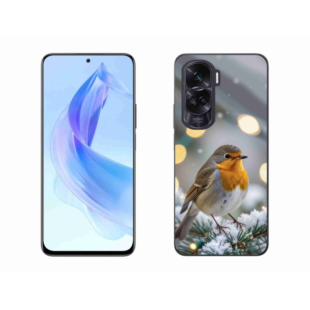 Gélový kryt mmCase na Honor 90 Lite - červienka v zime