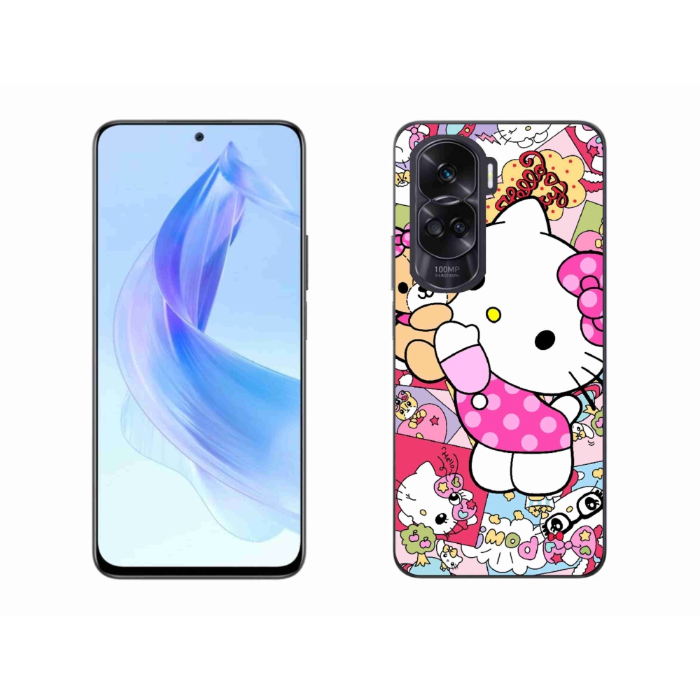 Gélový kryt mmCase na Honor 90 Lite - cute kitty