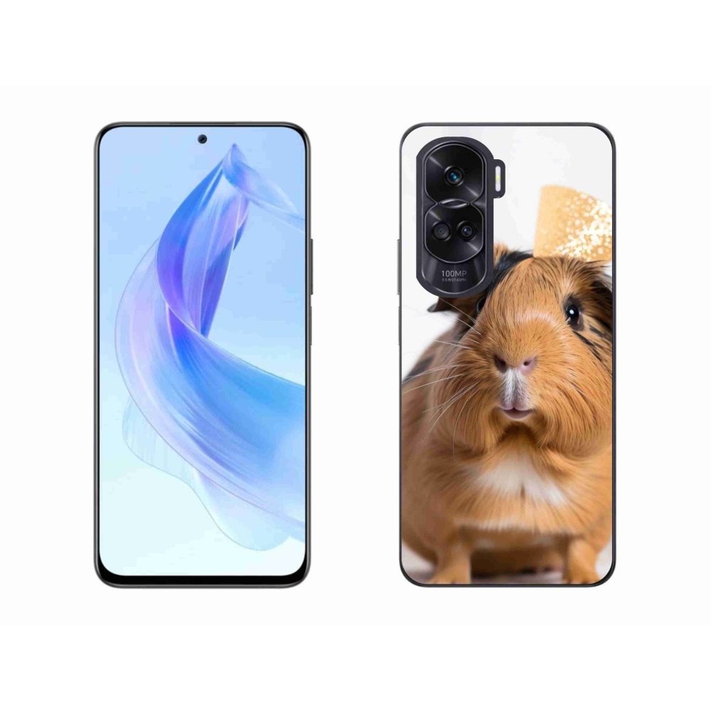 Gélový kryt mmCase na Honor 90 Lite - hnedé morča