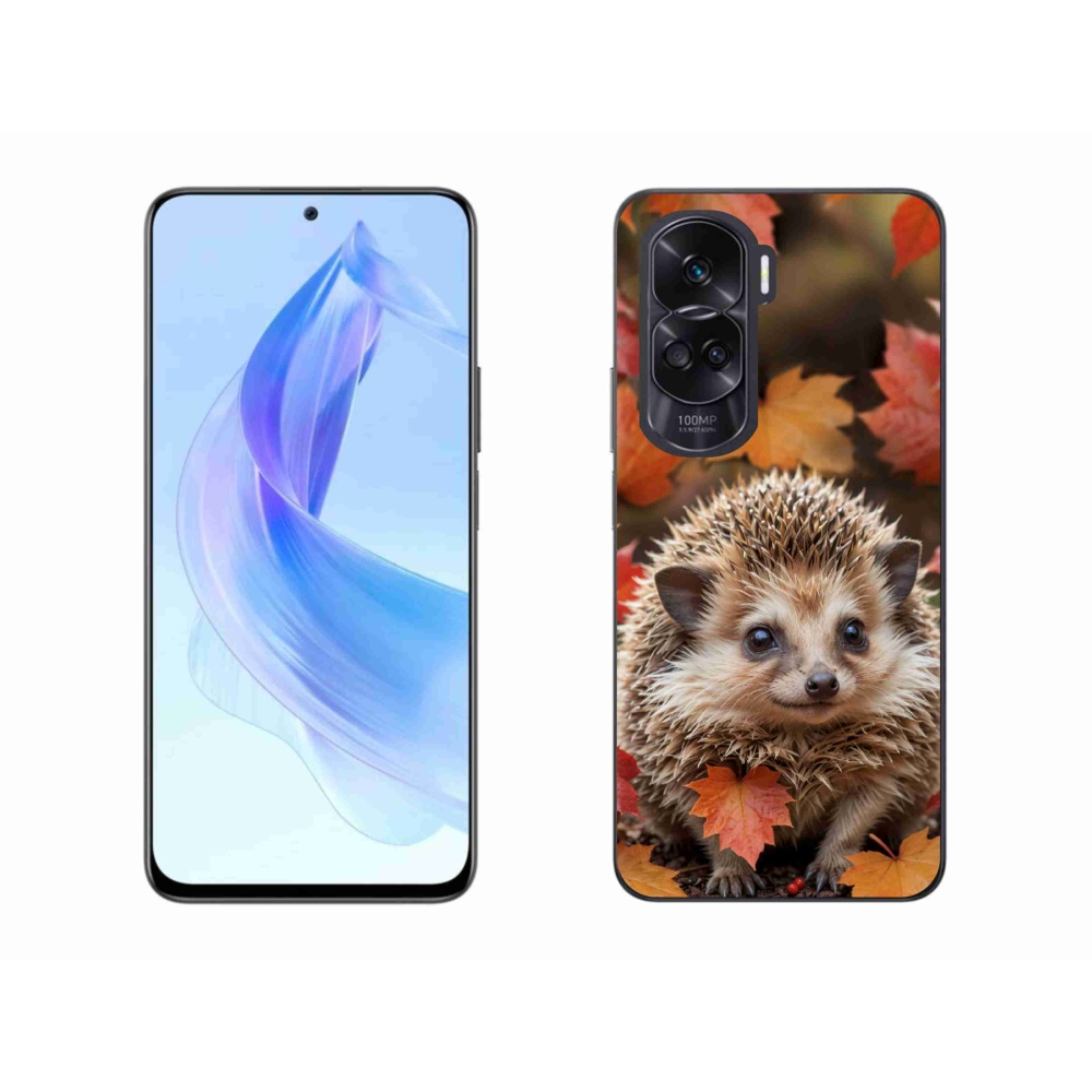 Gélový kryt mmCase na Honor 90 Lite - ježko v lístia