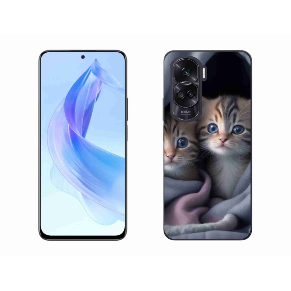Gélový kryt mmCase na Honor 90 Lite - mačacie duo 2