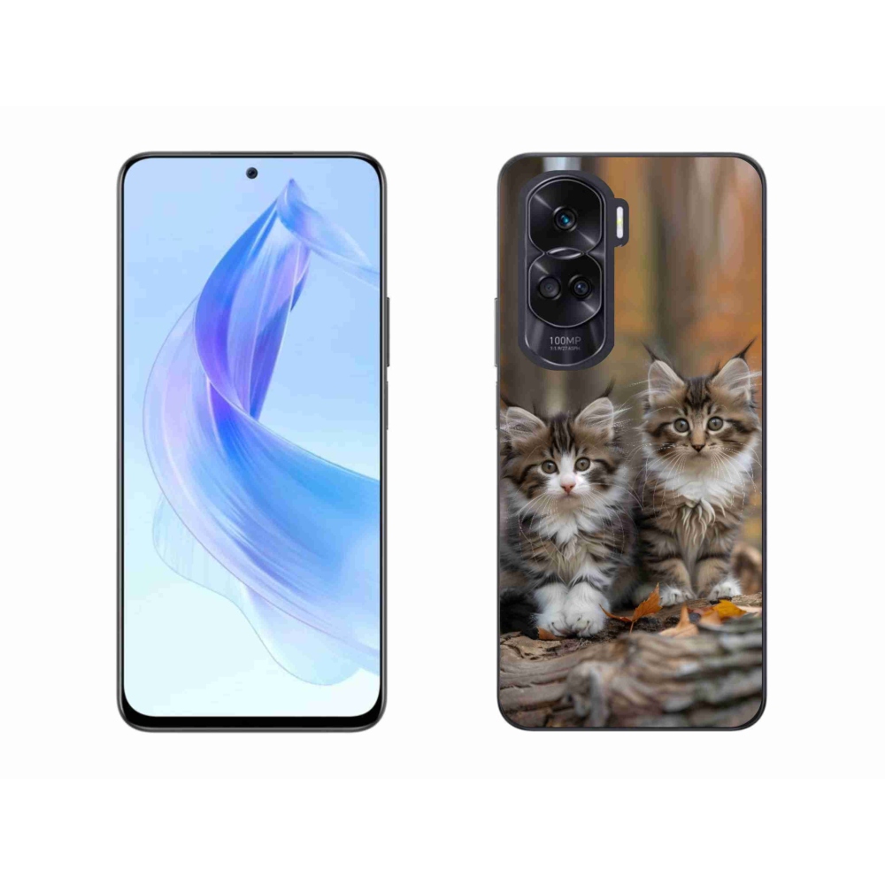 Gélový kryt mmCase na Honor 90 Lite - mačacie duo 3