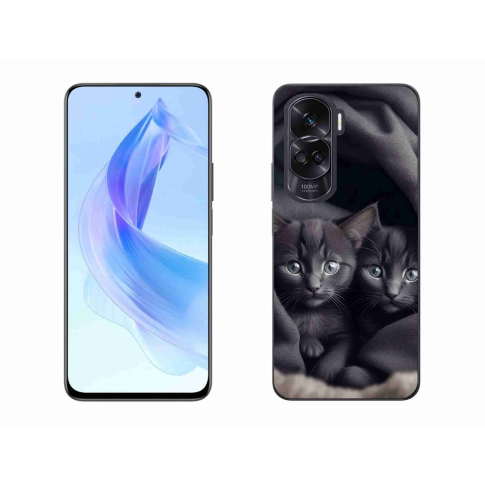 Gélový kryt mmCase na Honor 90 Lite - mačacie duo