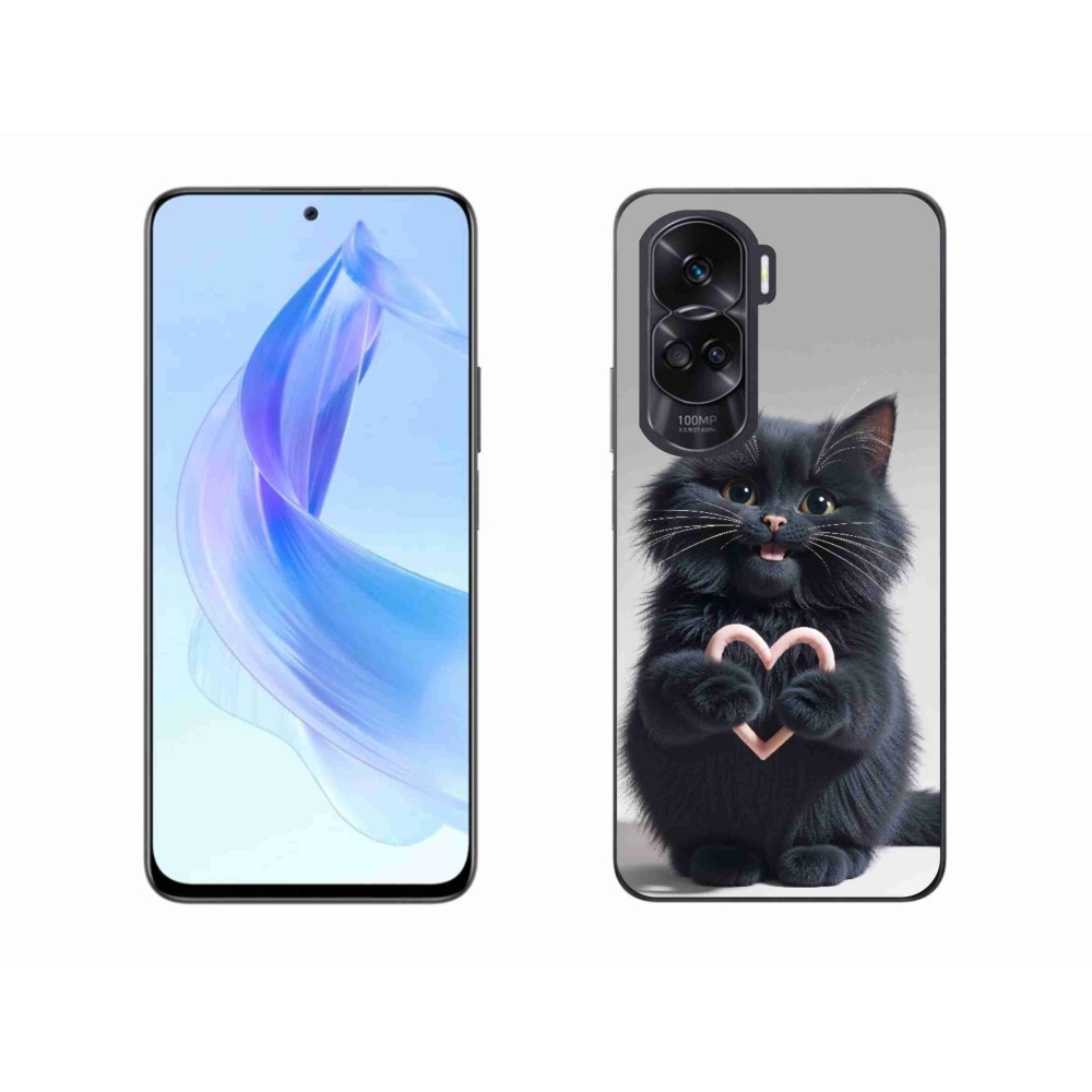 Gélový kryt mmCase na Honor 90 Lite - mačacia láska 3