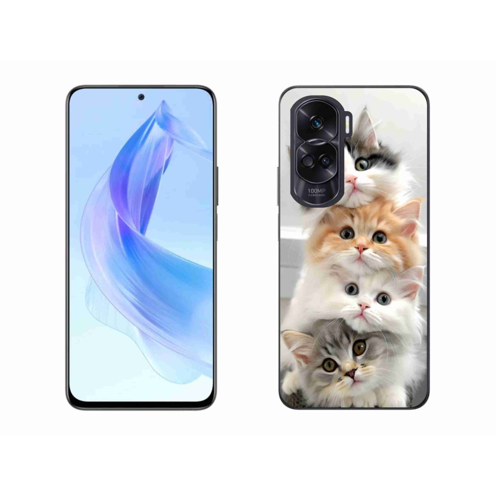 Gélový kryt mmCase na Honor 90 Lite - mačacia partia